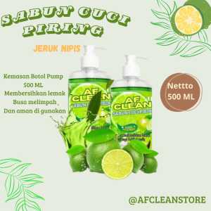 Botol Pump 5000ml Sabun Cuci Piring AF clean Jeruk Nipis Botol Pompa 500 ml