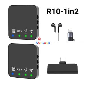 Wireless Microphone Portable R10 Block Audio Video Recording Mic