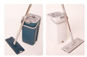 Cây Lau Nhà Thông Minh - Bộ lau nhà tự vắt thông minh 360 độ Thế Hệ Mới -  (Kèm Thùng Vắt Nước + 2 Bông Lau)