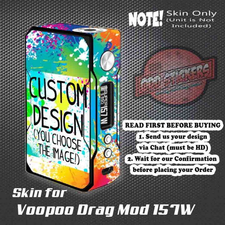 For Voopoo Drag 1 Custom Premium skin cover film by Odddstickers  Self-Adhesive Pvc Skin Protection Scratch And Water Resistant Prints No  Sticky Residue Skin Cover - Lazada