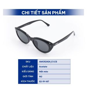 Kính Mát Nữ AMO AMO52424 Kính Mát Mắt Mèo Kính Mát Nhựa Acetate Mắt Kính Mắt Việt
