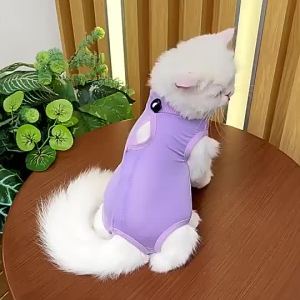 Recovery Suit Dog Cat Clothes Prevent Licking After Surgery Baju Kucing Dog Shirt