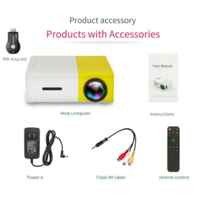 YG300 Portable Mini Projector Full HD 1080p Mini Projector for Phone USB HDMI Android Projector for Home Theater Cinema