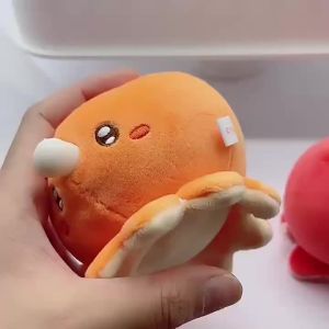 Yell Japan Gashapon Capsule Toy Cute Anime Soft Plush Bubble-blowing Octopus Fidget Toys Doll Figure Bag KeychainGift2026