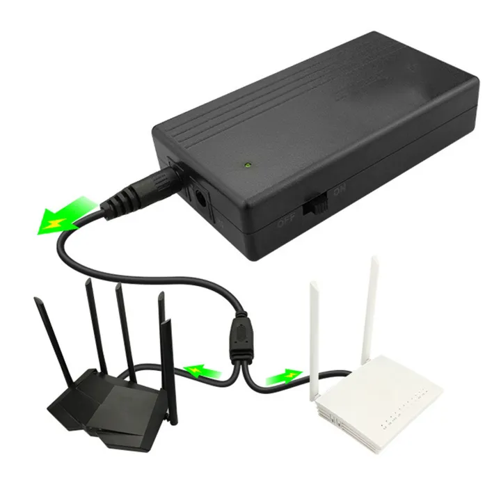 Luocute Mini UPS 7800MAH Uninterruptible Power Supply Power Supply ...