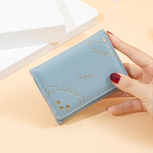 Ví gập Bóp nữ mini hình gấu cute nhiều màu sắc xinh xắn LILA VBEAR72