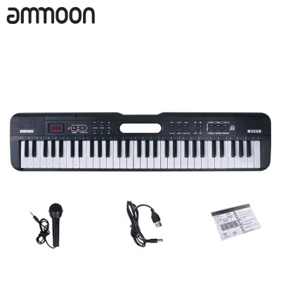 [ammoon]61 Keys Digital Electronic Keyboard / Piano With MicrophoneUSB CableUser Manual