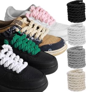 10mmx10Meters Bold Cotton Linen Twist Weave Shoelaces Wood Rope Laces Men Women Trend Personality Sport Casual Shoes Laces