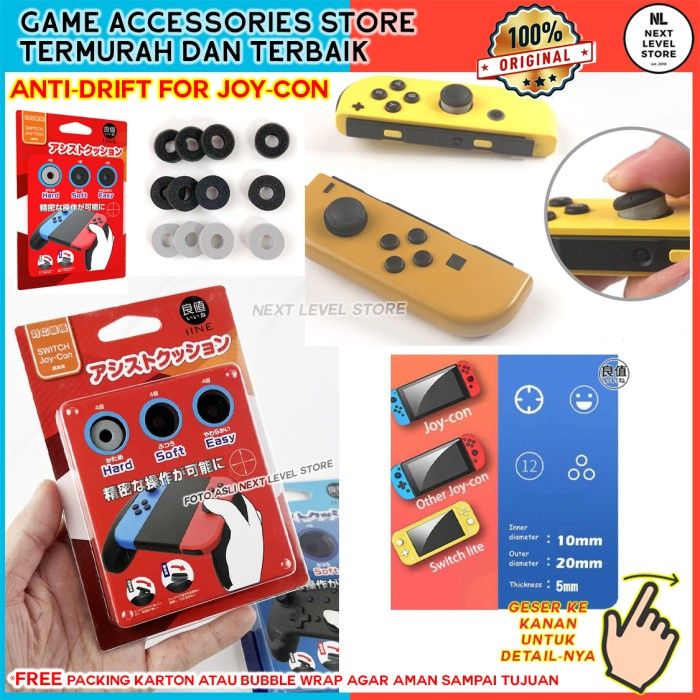 Joy Con Game Nintendo Lite Ring Anti Drift IINE Analog Joy-con