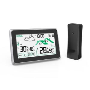 Programmable Intelligent Touch Display Temperature Humidity Monitor With Low Warning & Historical Data Tracking