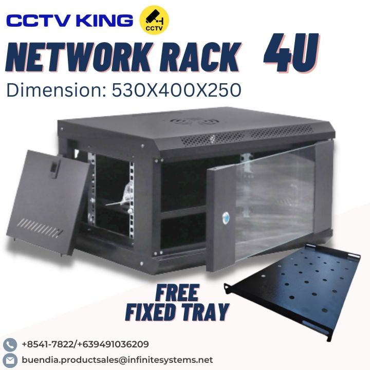 Network Rack | Data Serer Rack | 4U Data Cabinet, Data Rack FREE Fixed ...