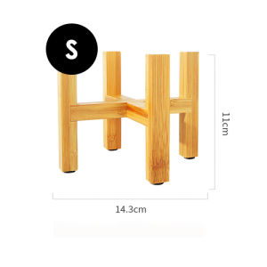【SG Ready Stock】 Plant Rack Plant Stand Flower Rack /Mid Century Modern Plant Stand for Pot Sizes 8" to 12" | Leg Pads | Great Wood Planter Stands for Indoor and Outdoor | Gardening / Para Living