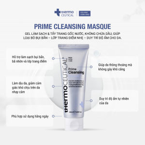 tHermoCEUTICAL Prime Cleansing Masque Gel Làm Sạch & Tẩy Trang Gốc Nước 100ml | Dịu Nhẹ Cho Da Nhạy Cảm Không Chứa Dầu