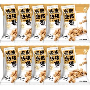 400g/10Packs Dried Peeled Red Dates Pitted Crisp Dates Nutritious Dried Fruits Snacks 去皮红枣干 去核脆枣 营养干果零食