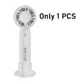 Buy 1 take 1 Mini Portable Handheld Electric Fan Turbo Hurricane 2000mAh 3 speed with Mobile Phone Holder Base T10. 