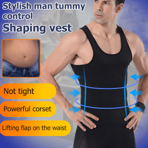✨2025 NEW✨Body Underwear Body Shaping Knitted/Belly Tank Top /Mens Waist Corset Tight Underwear/ Tiyan/ Masikip Katawan Hubog/taba Pagtatago Artifact/Walang Bakas/mens Body Shaper /body Shaper Slim Waist Tummy