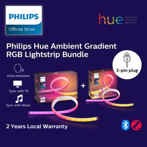 Philips Hue Ambient Gradient RGB Lightstrip Bundle (KR Plug)