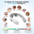 Neckology Intelligent Neck Massager with Heat, Electric Pulse Neck Massager for Pain Relief, Wireless Neck Massager for Women. 