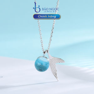 Dây Chuyền Bạc Nữ S925 Đuôi Cá Dây Chuyền Bạc Đá Pha Lê Thuỷ Tinh Trẻ Trung - DB2364 - Bảo Ngọc Jewelry