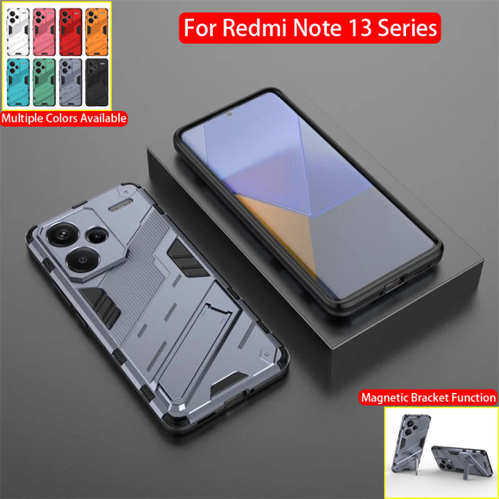 Cover Armor COMAKU Per Xiaomi Redmi Note 13 Pro Plus 5G: Custodia TPU+PC Antiurto Con Anello E Supporto, Oro Rosa - 3