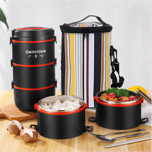 304 Stainless Steel Bento Box Microwave Safe Thermal School Child Portable Lunch Box For Kid Picnic Leakproof Food Container Set2026