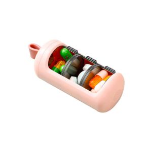 LETOY 3 Gird Multicolor Plastic Box Pill Organizer Plastic Waterproof Pill Storage Box Travel Pill Case Pill Container Pill Boxes