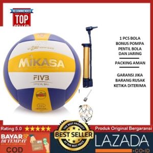 TERLARIS !! Bola Voli Volly MIKASA MV2200 SUPER GOLD Gratis Pompa - Bola Voli Dewasa - Bola Voli berkualitas - Bola Volley - Bola Volley Original