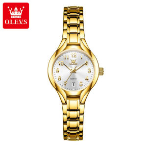FCOLEVS watch for women waterproof fashion small dial luminous calendar relo for women gold watch ladies watch