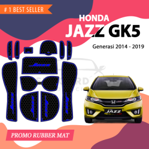 Aksesoris Interior Mobil Door Groove Mat/ Antislip Rubber Cup Mat/ Alas Slip Pad Honda Jazz GK5