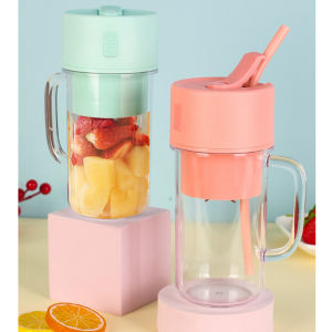 Crusher Mini Juicer Cup Blender Portable Gelas free Sedotan- Easy Mall