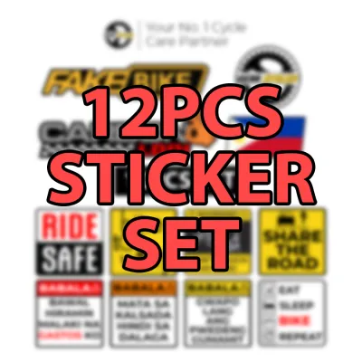 12PCS Sticker Set Water Proof High Quality Mountain Road Bike MTB Bicycle Decal Stickers
