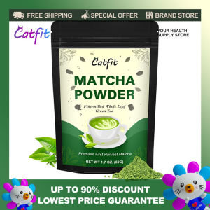 Catfit 100% Natural Pure Matcha Powder Green Tea Powder Mooncake Lantern Mid Autumn Festival GiftJapanese Culinary GradeVeganGluten-free Rich In Antioxidants