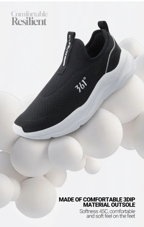 361 Degrees Men's Slip on Casual Shoes breathable Skateboard Shoes
