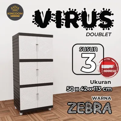 Lemari Plastik VIRUS MURAH Mirip Tabitha Fawsline 2 3 4 5 Susun