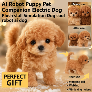 Soulmate AI Robot Puppy for All Year Pet Lovers Interactive Smart Realistic Walking Companion for Children and Family Fun