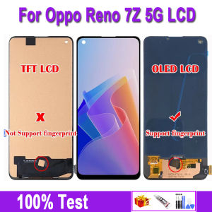 6.43" OLED/TFT LCD For Oppo Reno7 Z 5G CPH2343 LCD Display For Oppo Reno 7Z 5G Screen Touch Panel Digitizer Assembly Replacement Tools Glue