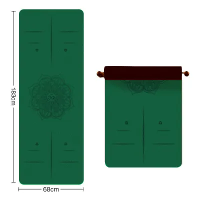 Thảm Tập Yoga Định Tuyến YOGA Xơ Dừa Pu Hoa Văn 5mm - ThamPU-XoDua