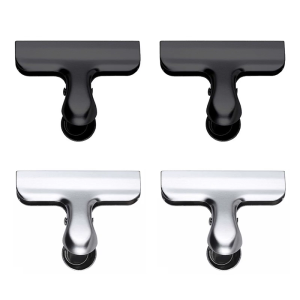 Metal Hinge Clip Stainless Steel Paper Clip File Paper Clamp Bag Clip for Bag Picture Document Storage