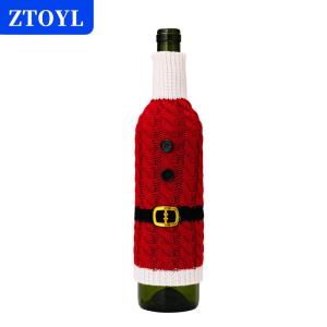 [COD] ZTOYL ขวดไวน์ซานตาคลอสขวดไวน์สำหรับครอบครัวโต๊ะรับประทานอาหารกระเป๋าใส่ไวน์ของตกแต่งบ้านสำหรับเทศกาลคริสต์มาส