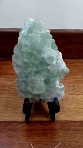 Fluorite Crystal Stone Specimen/Healing Crystal Ornament/ 超能量超闪带白砂糖高货稀有苹果绿萤石原矿摆件