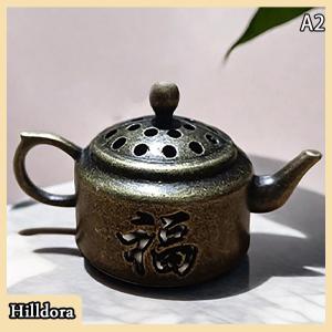 [Hilldora] Dragon Phoenix Pocket Hollow Out Incense Stick Burner Brass Incense Holder Buddhist Utensils Incense Burner Lotus Incense Censer