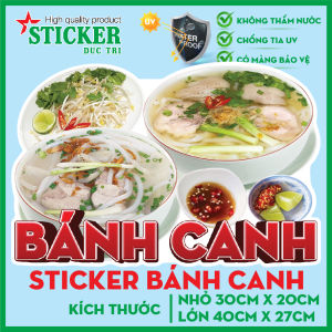 🔥 MIẾNG DÁN BÁNH CANH... 🔥 DÁN TƯỜNG XE CỬA KÍNH... CHO QUÁN ĂN.