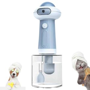 BEBA Portable Smart Dog Soap Dispenser Easy to Clean Automatic Press Dog Washing Bubbler Smart USB Charging Quick Foam Machine for 1.7W/1300mAh Portable