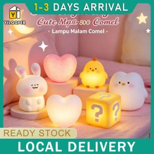 YILQQPER 【Local Shipping】Cute little night light LED cute pet night light bedside ornament
