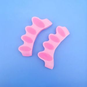 SRIEI 1Pair Silicone Toe Separator Five Toes Spreader Correction Bunion Hallux Valgus Foot Care Tool