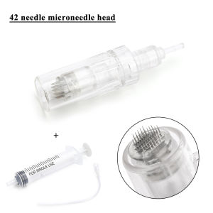 10PCS Microneed-le + Tube Hydra For F8 2th Skin Injector Pen Meso Mesotherapy Injector Auto Derma Stamp Pen Accessories