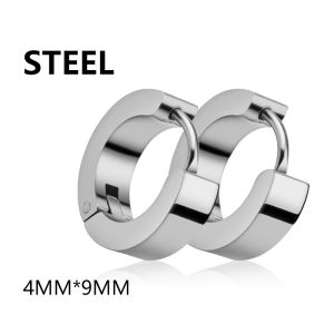 Gold Color Heart Hoop Earrings for Women Stainless Steel Small Hoop Earrings for Men Geometric Triangle Rectangle Earrings Wholesale