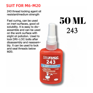 50ML Screw Glue Anti-corrosion Threadlocker Anaerobic Adhesive Glue Threadlocker Loctite Glue Screw Glue Thread Locking Agent Anaerobic Glue Anti-loose Loctite Threadlocker/Metal Glue Strong Original/Screw Seal Glue/Loctite 243/Threadlocker Glue