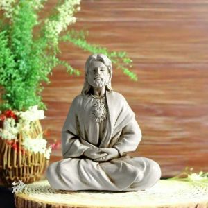 MAXI Resin Christian Holy Statue Unique Modern Miniatures Figurine Crafts Handicraft Meditations Sculpture Easters