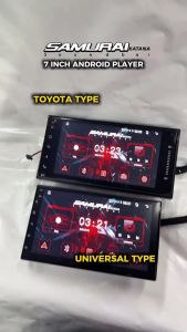 SAMURAIKATANA 7 Inch Android Player 4+64GB 4 Core Wireless CarPlay Android Auto Universal Toyota Myvi Alza Axia Bezza